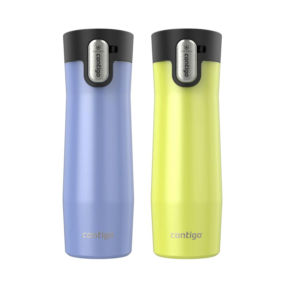 Contigo® AUTOSEAL® West Loop Vacuum-Insulated Stainless Steel Travel Mug with Easy-Clean Lid, 20 oz, 2-Pack ✔