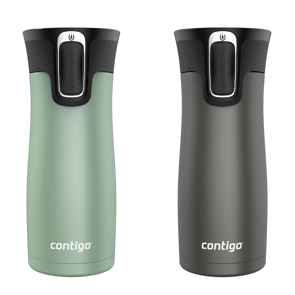 Contigo® West Loop 2.0 Leak-Proof Spill-Proof Insulated Stainless Steel Travel Mug, 16oz., 2 Pack ✦