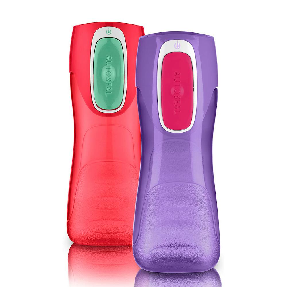 Contigo® Trekker Kids Water Bottle with AUTOSEAL® Lid, 14oz, 2-Pack ✔