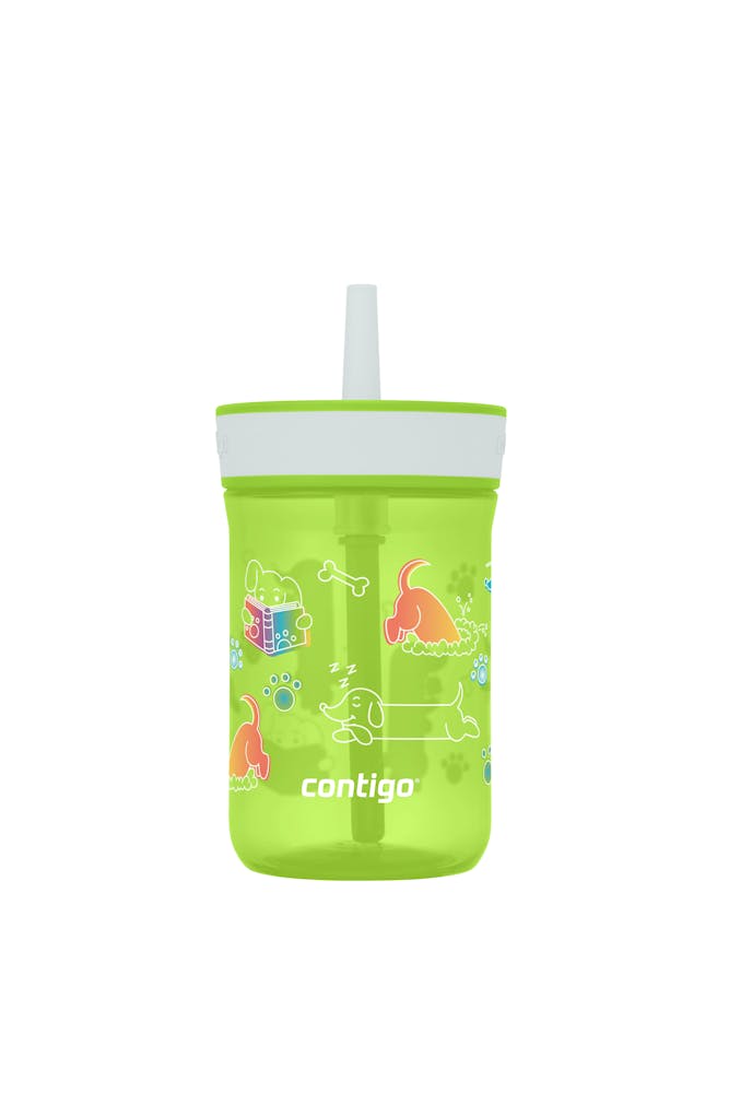 Contigo® Kids’ Leighton Straw Tumbler with Spill-Proof Leak-Proof Lid, 14oz ✔